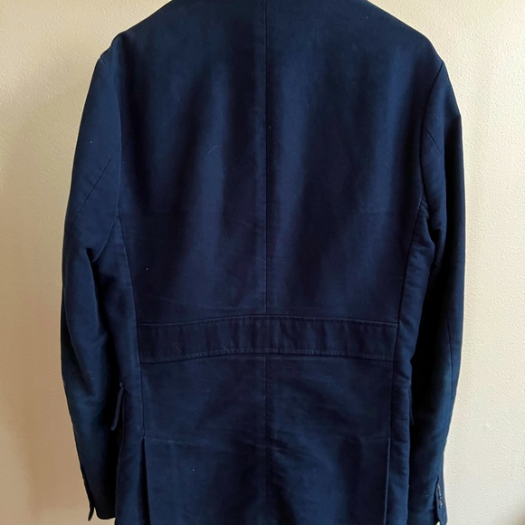 Billy Reid Felt Blazer (Custom Made) in Navy Blue - Picture 6 of 6